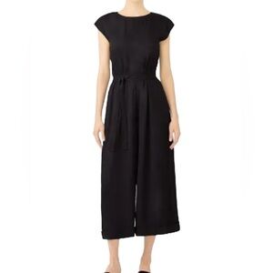 ELK Black Wide Leg Cap Sleeve Jumpsuit 6